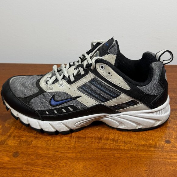 Nike Shoes Mens 8 Scrambles Hiking Trail Sneakers 313388-041 Grey Royal - Picture 6 of 11